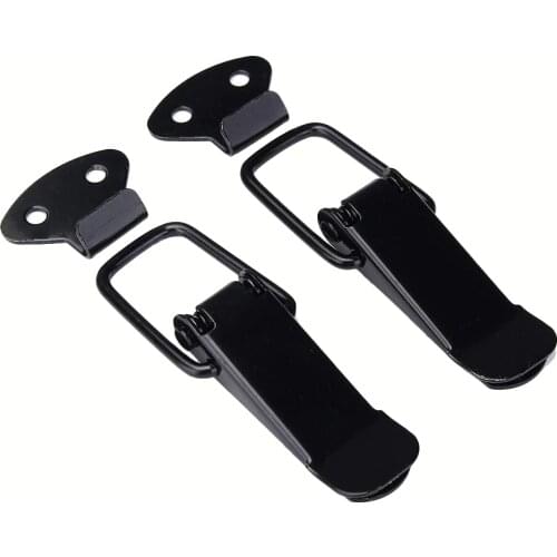 2pcs Security Hook Lock Clip Kit Car Quick Release Bumper Buckle Fasteners Trunk Front Rear Fender Bumper Hatch Buckle Fastener