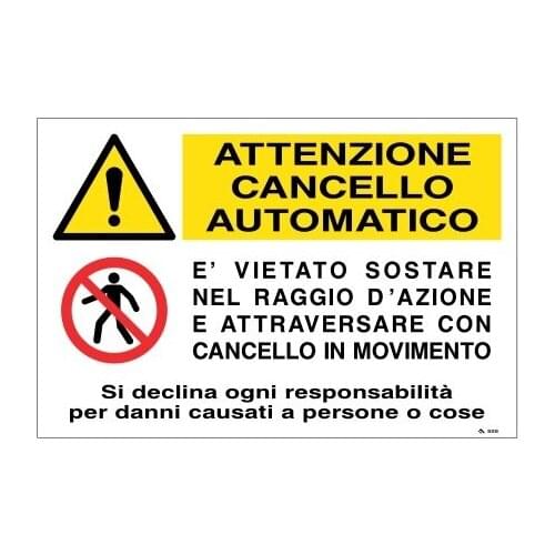 SIGN FOR ALL. AUTOMATIC GATE