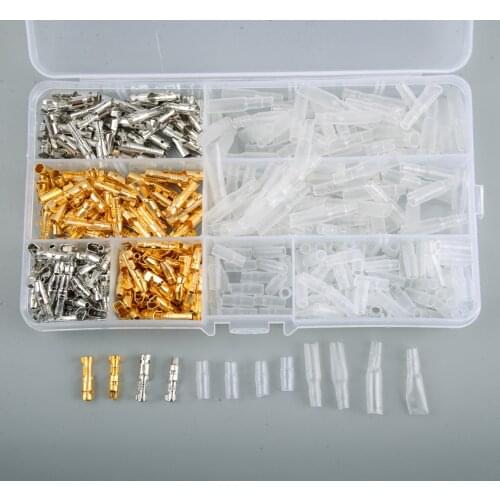 3.9mm Car Brass Bullet Insulated Connector Male & Female Wire Electrical Terminal Sheath for Motorcycle Scooter Truck Quad Bike