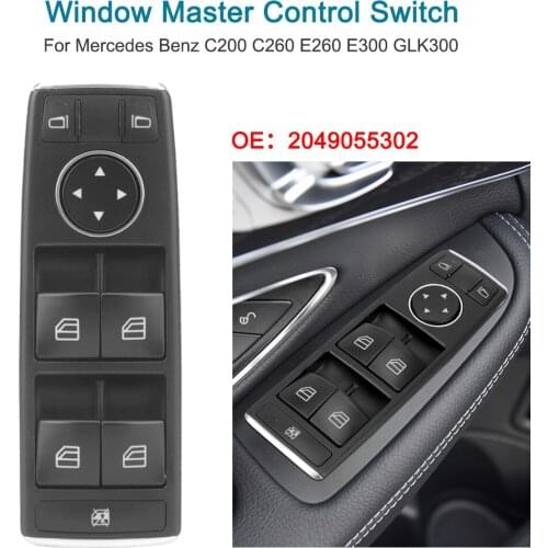 A2049055302 2049055302 Front Left Window Control Switch For Mercedes W204 W212 C E Class S212 C250 C300 C350 C63 E350 E550 E250