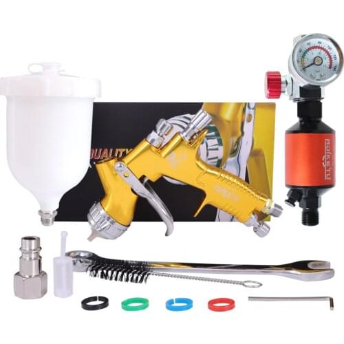 Professional Airbrush GTI Pro Painting Gun TE20/T110 1.3mm Nozzle Water Based Air Spray Gun With Oil-Water Separator+Air Filter
