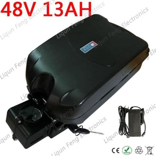 48V Battery Pack 48V 13Ah Lithium battery 48V 10Ah 13Ah Electric Bicycle Battery For 48V 1000W 500W Ebike Motor With 2A Charger
