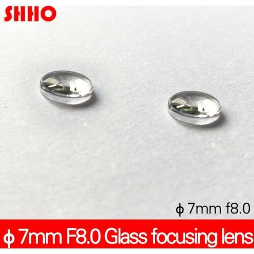 Hot sale glass lens diameter 7mm focus distance 8mm Aspherical lenses sample Laser collimating lens AR coated