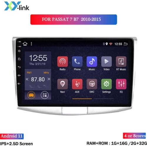 10.1 inch Android 8.1 car gps navigation for Volkswagen magotan CC passat 7 B7 2010-2015 multimedia player radio usb no 2 din