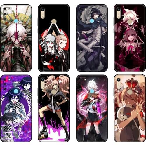 Black tpu Case For Honor 8a Prime 8s 9 10X Lite 9A 9C 9X Premium Pro 9S Case Cover Danganronpa V3 Komaru Naegi