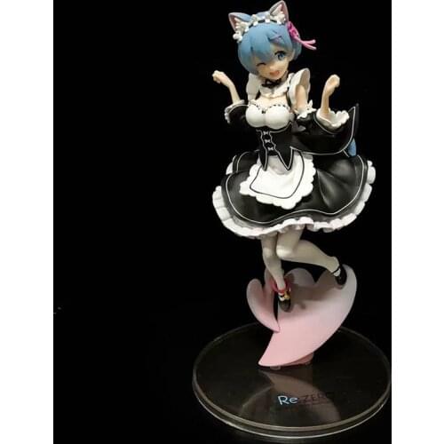 Re:Zero Starting Life in Another World Rem Cat Ver.PVC Action Figure Japanese Anime Figure Model Toys Collection Doll Gift