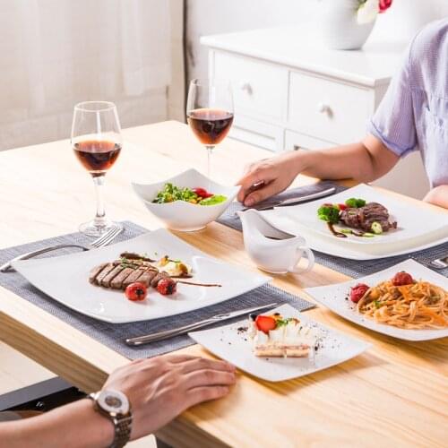 European Ceramic Creative Western Dinner Plate Steak Tableware Ceramic Steak Knife Fork Fashion Dinner Plate Kitchen Tableware