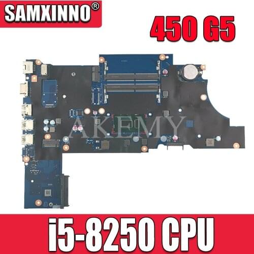 For HP ProBook 450 G5 Laptop Motherboard With SR3LA i5-8250u L00825-601 L00825-001 DA0X8CMB6E0 DDR4 MB 100% Tested Fast Ship