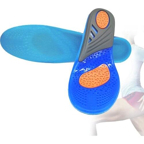 Gel Insole Silicone Orthopedic Massaging Shoe Inserts Sports Shock Absorption Shoe Pad Comfortable For Men Women Shoes Insole