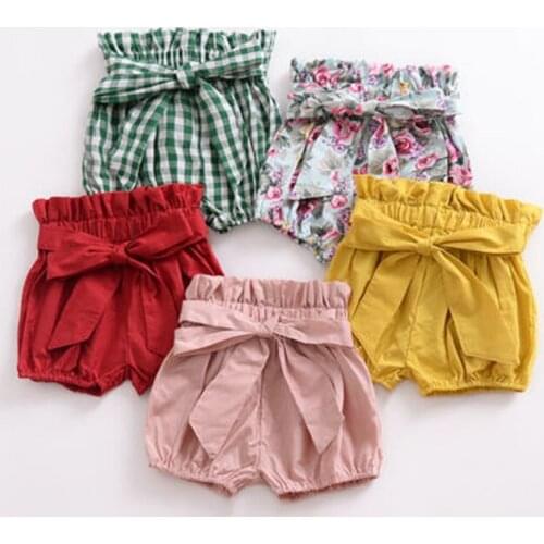 2019 Baby Girls Boys Girls Summer Shorts Linen Cotton Kids Outfits Children Clothing Newborn Soft Toddler PP Pants Infant 9M-6T