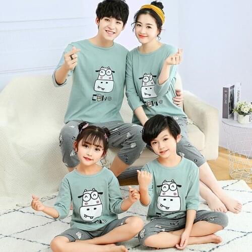 Summer 2pcs Children Pajama of Nightwear Casual Cotton Childrens Pajamas Set Childrens Suit Baby Clothes Sets Body Suit