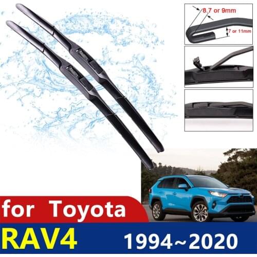 Car Wipers Blade for Toyota RAV4 1994~2020 XA10 XA20 XA30 XA40 XA50 RAV 4 Accessories Windshield Wipers 2000 2006 2012 2013 2018