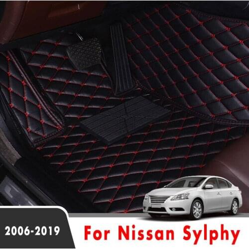 LHD For Nissan Sylphy 2019 2018 2017 2016 2015 2014 2013 2012 2011 2010 2009 2008 2007 2006 Car Floor Mats Interior Accessories