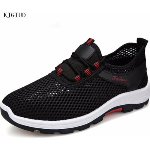 Mens Summer 2021 New Breathable Casual Fashion Mesh Shoes Mens Hiking Running Shoes Wear Mens Sports Shoes Sneakers