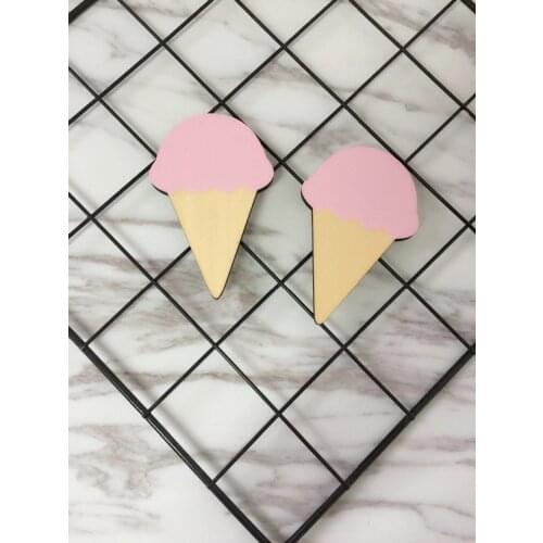 Candy Colors Wall Hook Solid Wood Clothing Store Nordic Ice Cream Hook Up Child Room Decoration Birthday Gift Wall Decoration