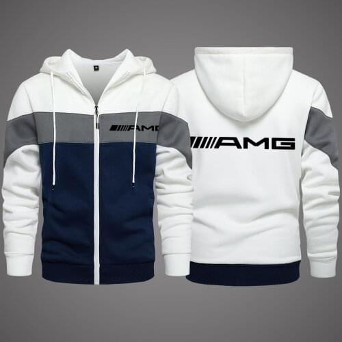 2021 New Benz AMG Mens Clothing Outdoor Sweatshirts Casual Male Jackets Fleece Warm Hoodies Quality SportsWear Harajuku Outwear