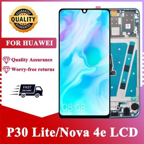 Original 6.15" LCD Screen For Huawei P30 Lite Nova 4E LCD Display Touch Screen Digitizer Assembly For Huawei Nova 4e Repair Part