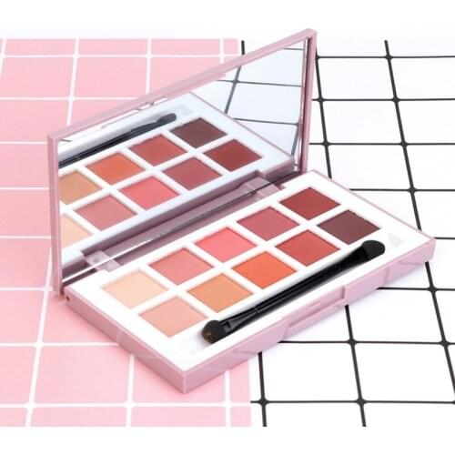 New 3 Kinds 10-Color Shimmer Matte Eyeshadow Palette Sweatproof Non-Dizzy Dyeing Silky Eye Shadow Powder New