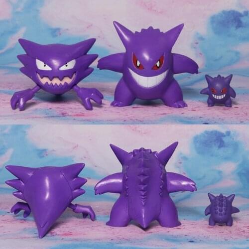 Pokemon Genuine Haunter Gengar Cute Joints Movable Action Figure Model Toys