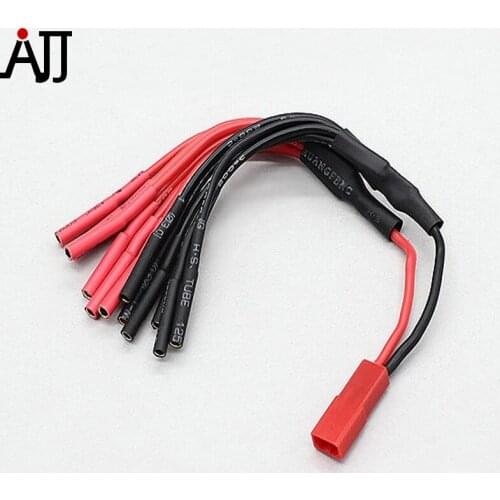 JST Female to 6 X 2mm Gold Connector Bullet Multistar ESC Power Breakout Cables with 125mm 20AWG Silicone Wire 258000033