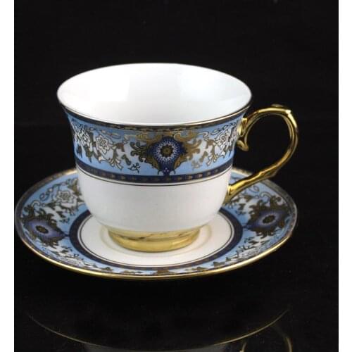 Nordic Phnom Penh ceramic coffee cup dish spoon set European small luxury home classic creative afternoon flower tea cup