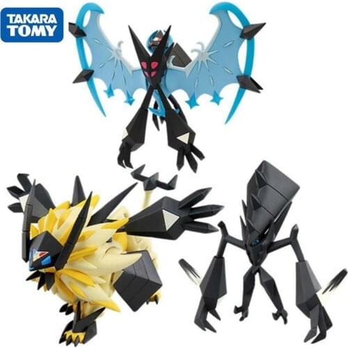 TAKARA TOMY Pokemon Sun and Moon Solgaleo Lunala Necrozma Action Figure Collectible Model Toys Anime Gifts for Kids