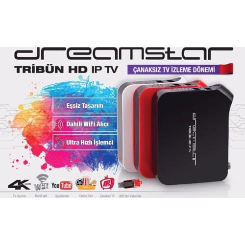 Dreamstar Grandstand 4K Satellite Receiver Built-In Wi-Fi