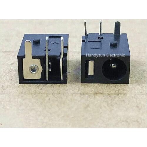 DC-006B DC Power Socket Female Base 3.5x1.3mm 3Pin Straight Plug All Copper Power Charging Base With Post Panel Mount Connector