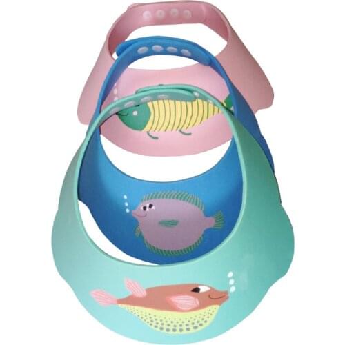 1 Pcs Resizable Baby Shampoo Cap Hat Cartoon Bath Shower Hair Wash Bathing Protect Kids Baby Wash Cap