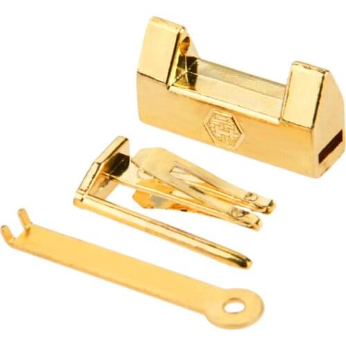 1pc Retro Lock Zinc Alloy Chinese Old Lock for Suitcase Drawer Cabinet Door Hardware Locks 32*18*9mm