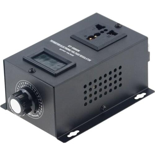 1PCS High Power AC 220V 10000W SCR Electronic Voltage Regulator Temperature Speed Adjust Controller Dimmer Power Controller