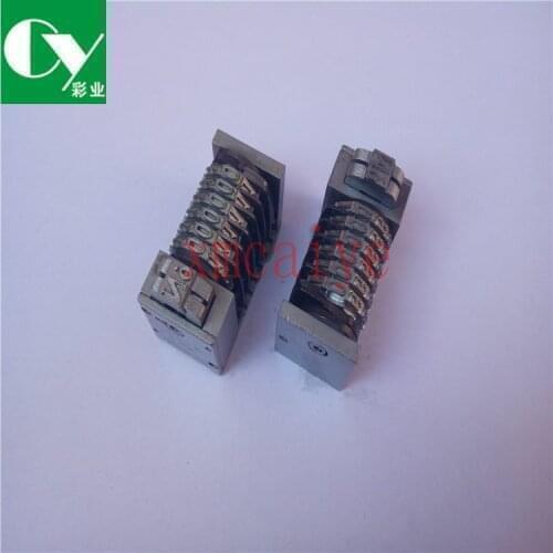 10 Pices Printing parts 6 digits letterpress Numbering machine 4x8