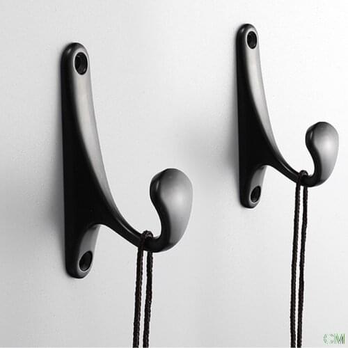 2pcs Hangers Hook Aluminum Alloy Home Storage Hanger Wall Hooks for Towel Hook