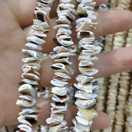 2020 Natural Shell beads irregular shape loose beads Making Diy for Jewelry Necklace and Bracelet size 7-8mm 40cm length