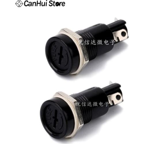 5PCS R3-11B Panel Mount Chassis Fuse Holder For 5x20mm Glass Fuses 10A 250V Wholesale Holder Fuses 5*20 mm Insurance Pipe