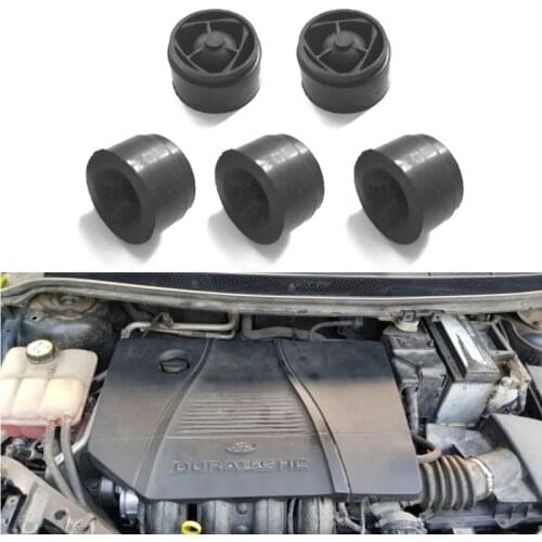 5Pcs Car Front Engine Protective Cover Rubber Cushion Engine Under Plate Pad 6XDB