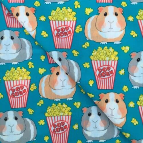 50*145cm Guinea Pig Printed Polyester Cotton Fabric for Tissue Sewing Quilting Fabrics Needlework Material DIY,1Yc20670