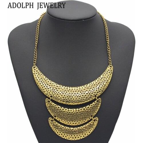 ADOLPH Jewelry Maxi Necklace For Women 2017 New Design Fashion Vintage Multi Layer Geometry Statement Necklaces & Pendants