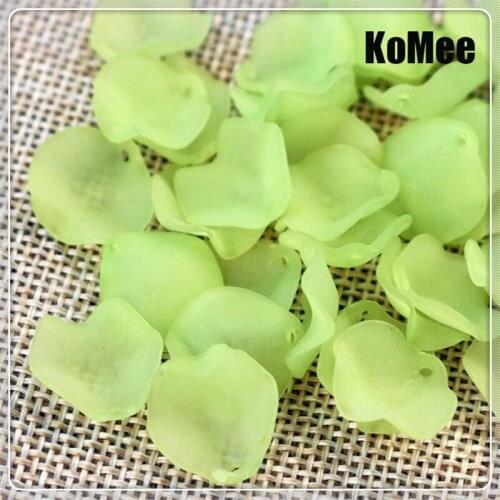Acrylic Flower Beads For Jewelry Making DIY Bracelets Necklace Earrings 1000pcs/lot Frosted floral tablet Leaves Beads Handmade