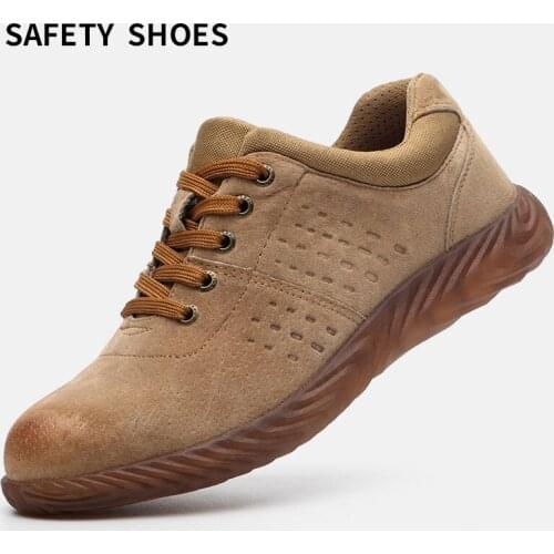Labor Insurance Shoes Men Steel Head Anti-smash Stab-resistant Anti-slip Electric Welder Beef Tendon Jelly Bottom Work Shoes
