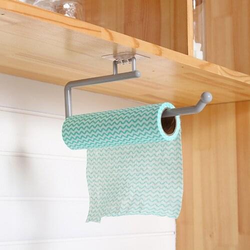 2021 Hot Kitchen Paper Roll Holder Towel Hanger Rack Bar Cabinet Rag Hanging Holder Shelf Toilet Paper Holders Accessories