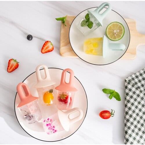 Ice Cream Popsicle Molds Plastic DIY Ice Cream Mold Frozen Popsicles Combination Ice Cube Maker Lolly Mould Ice Pop Mould