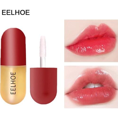 Fruity Mini Lip Gloss Moisturizing&Nourishing Plumper Lip Lipgloss Care Oil Day Night Enlarge Lips Serum Capsule Shape 3ml