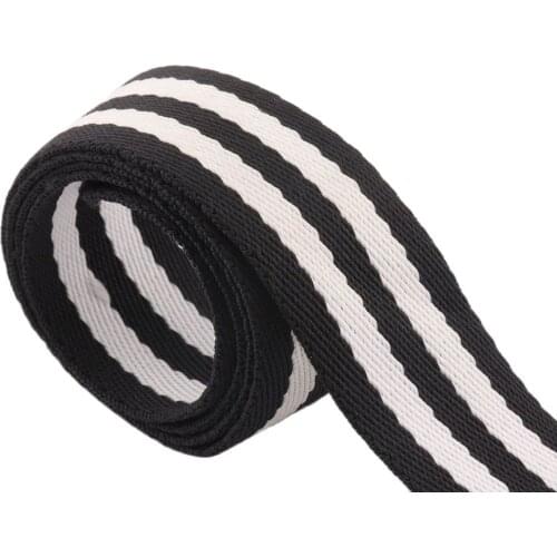 Cotton Webbing Ribbon 5yards 32mm Black Ribbon Belt Strap Handbag Strap webbing ribbon luggage Leash strap