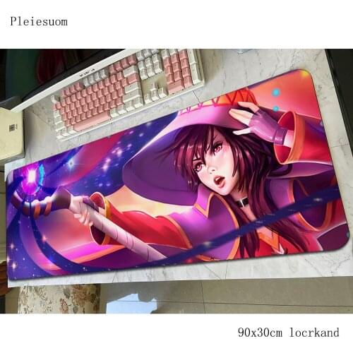 Megumin padmouse 800x300mm gaming mousepad game wrist rest mouse pad gamer computer desk anime mat notbook mousemat pc