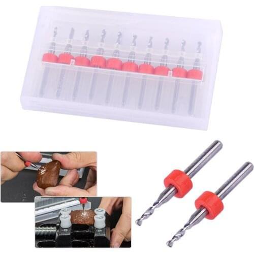 LETAOSK 10pcs 2.0mm Carbide Alloy Micro Drill Bits Router PCB CNC Jewelry Rotary ToolAccessories