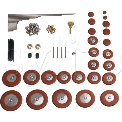 DIY Alto Saxophone Repair Parts Maintenance Kit Screws Set Spring needle and 25pcs Sax Pads Type C