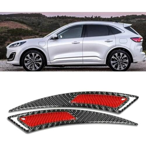 Carbon Fiber Wheel Eyebrow Sticker For Ford focus 2 3 fiesta kuga mondeo ecosport ranger mustang raptor f150 B-MAX C-MAX COURIER