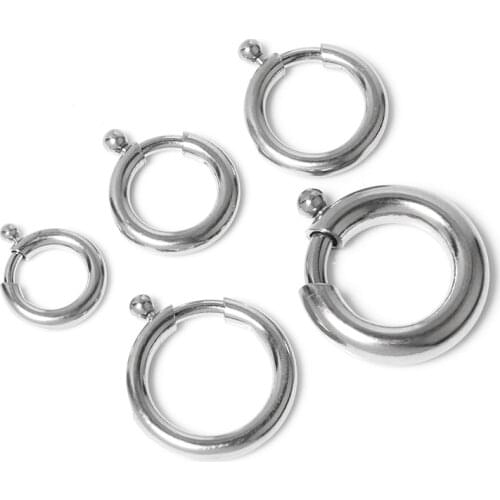 2pcs 316 Stainless Steel Spring Ring Clasp With Open Jump Ring Jewelry Connectors For Chain Necklace Bracelet Jewelry Making