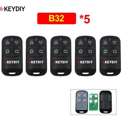 5Pcs/Lot 4 Button KEYDIY General Garage Door Remote B32 Remote Generater for KD900 URG200 KD-X2 Mini KD B32 KD Remote